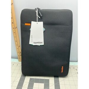 tomtoc 360 Protective Laptop Sleeve 14 Inch Black CornerArmor YKK Zipper NEW